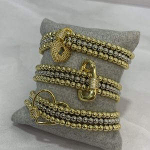 Trio de balines con broche
