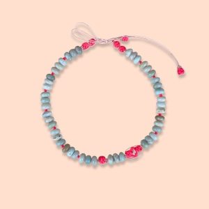 EMBROIDERY AMAZONITE 2 NECKLACE