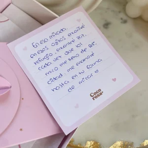 Tarjeta escrita a mano