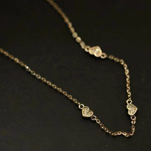 pulsera de 3 corazones mini