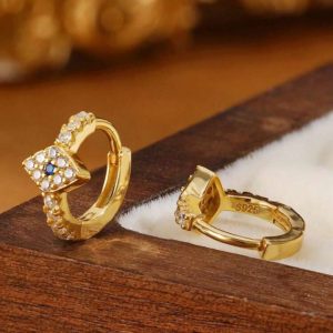 Argollas de ojitos plata925