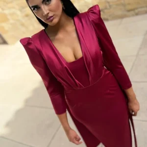 Vestido Emma Burdeos