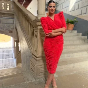 Vestido Leonor Coral