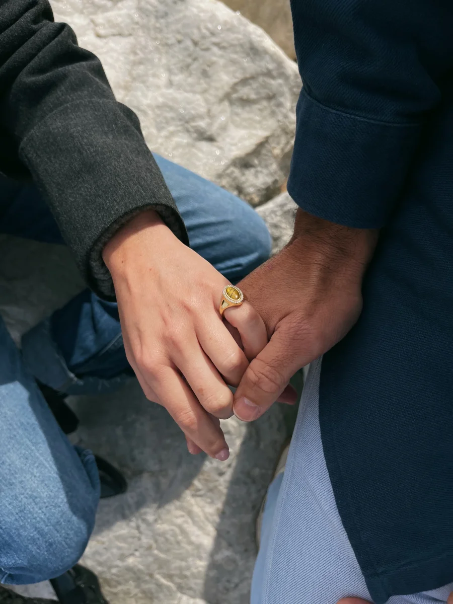 Anillo Sello Ojo de Tigre - Imagen 6