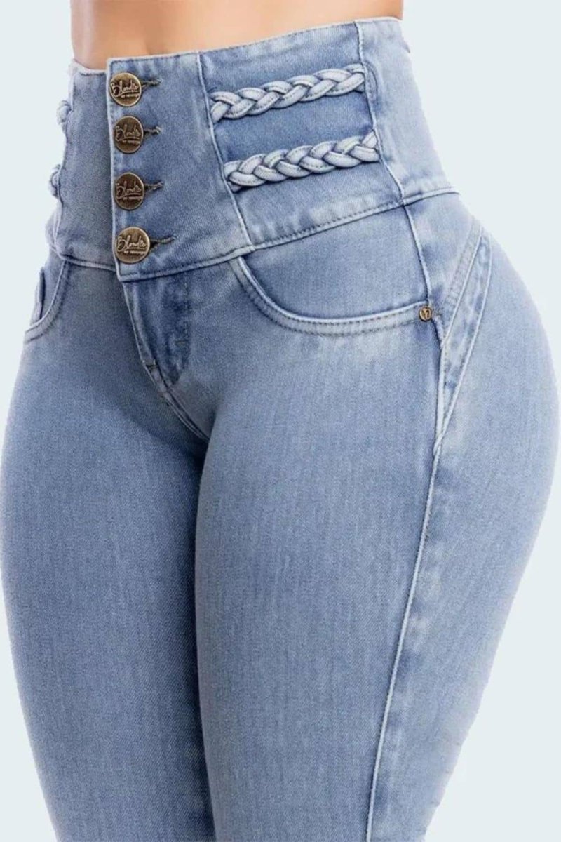 High Rise Butt Lifting Skinny Jeans - Imagen 6