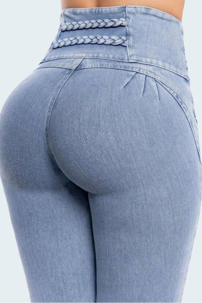 High Rise Butt Lifting Skinny Jeans - Imagen 5