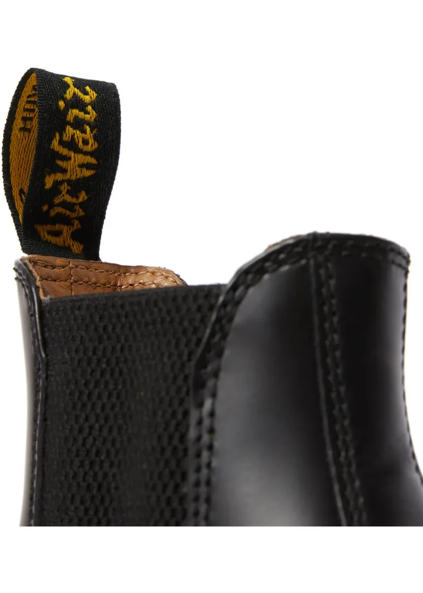 Dr. Martens 2976 Chelsea Smooth con costura amarilla — Botines negros - Imagen 9