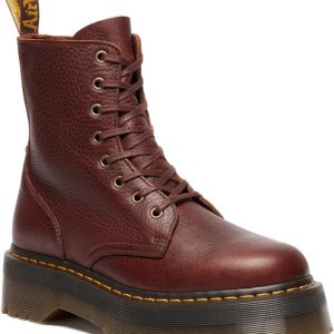 Dr. Martens Jadon Ambassador Botas de Cordón en Piel Suave Marrón Anacardo