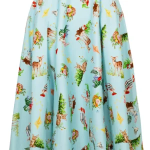 Hell Bunny Beatrix Falda 50's Swing Azul