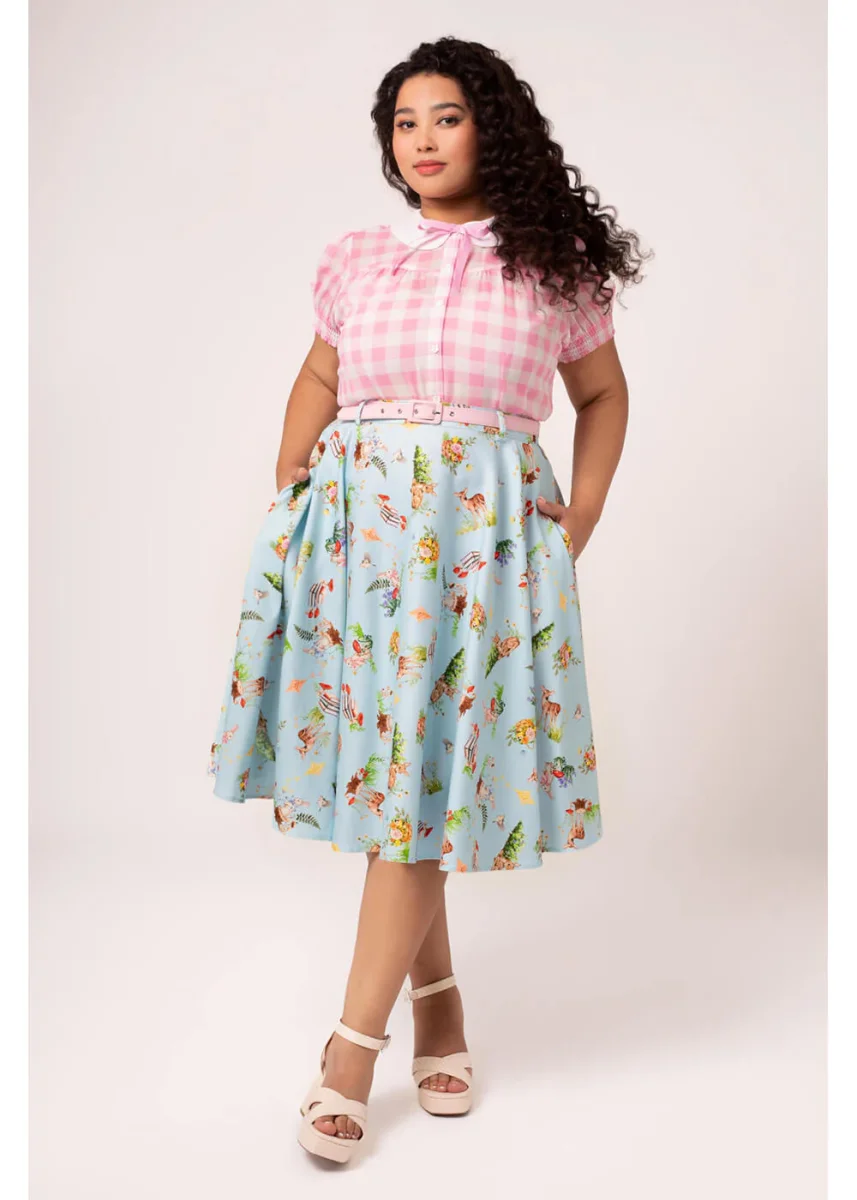 Hell Bunny Beatrix Falda 50's Swing Azul - Imagen 3