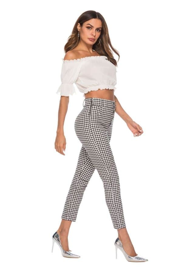 Layla Houndstooth Pants - Imagen 5