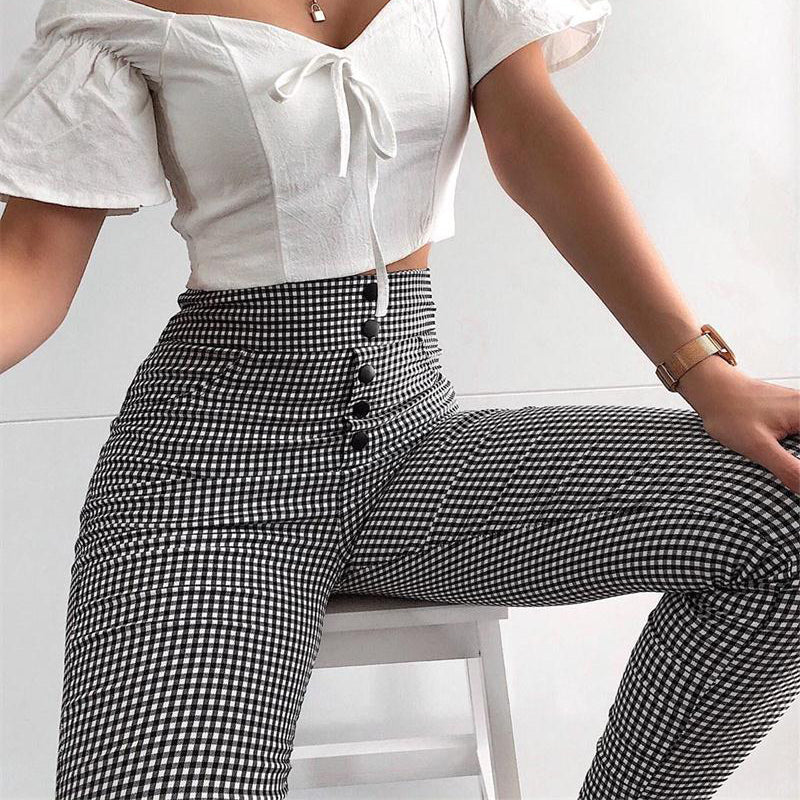 Layla Houndstooth Pants - Imagen 6