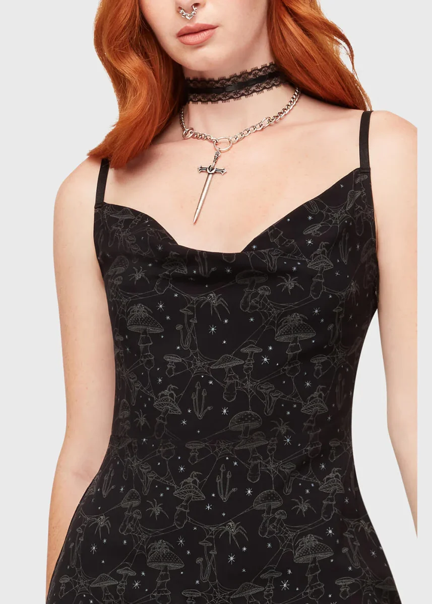 Killstar Garden Of Venom Vestido Maxi Negro - Imagen 4