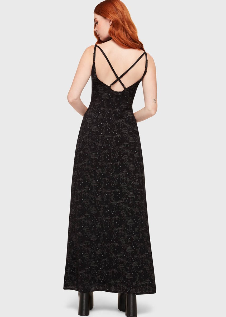 Killstar Garden Of Venom Vestido Maxi Negro - Imagen 5