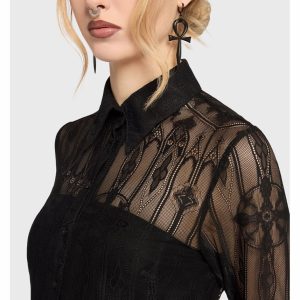 Killstar Ash Chapel Blusa Negra