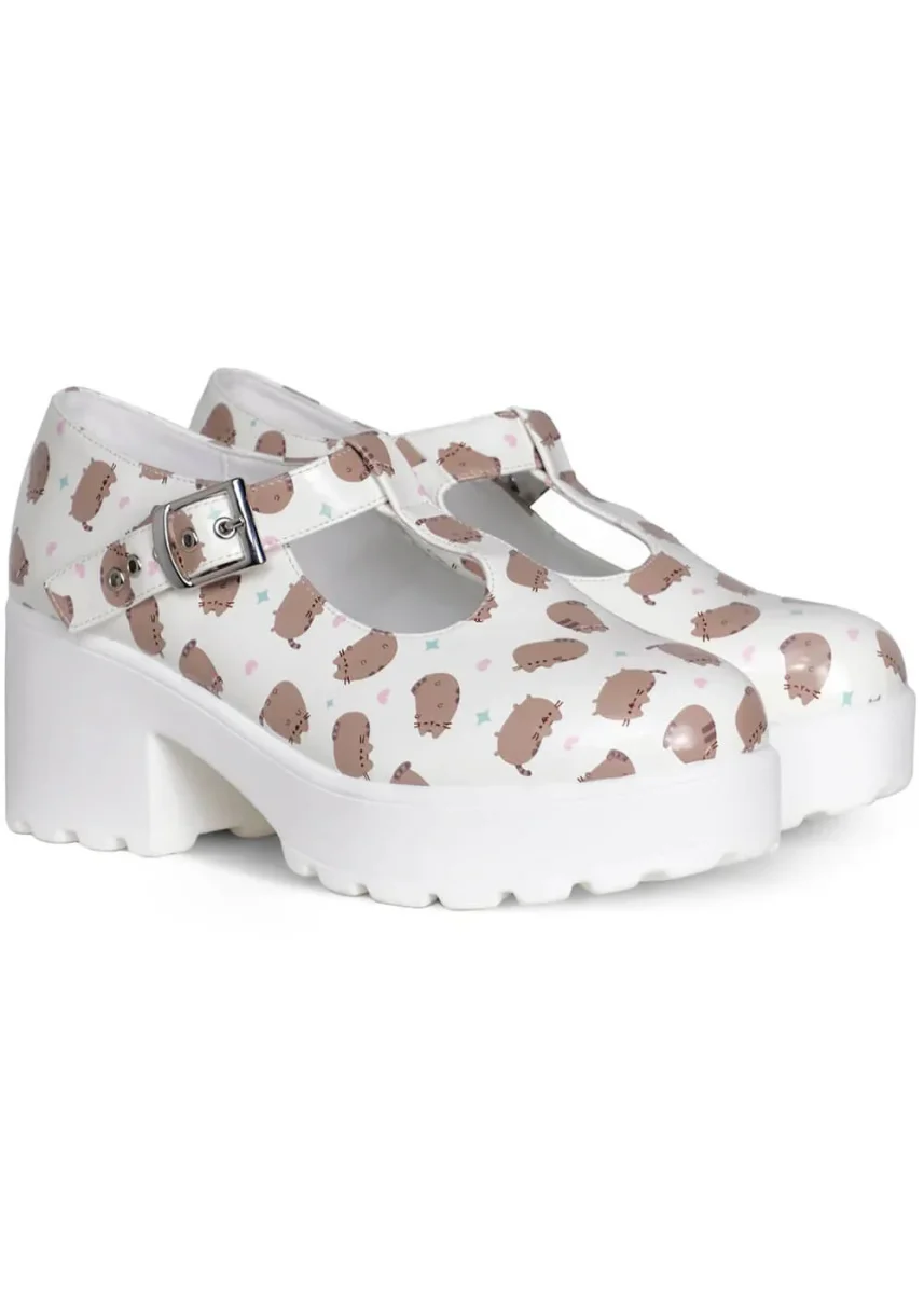Koi x Pusheen Sai Mary Janes Blanco - Imagen 2