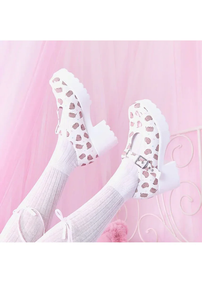 Koi x Pusheen Sai Mary Janes Blanco - Imagen 3