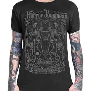 Camiseta Negra Horror Business de Serpentine Clothing