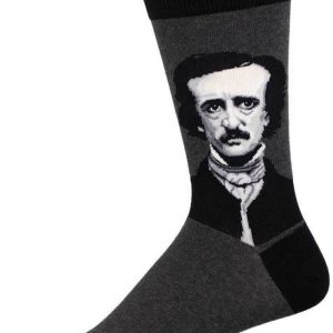 Socksmith Calcetines Edgar Allan Poe Gris